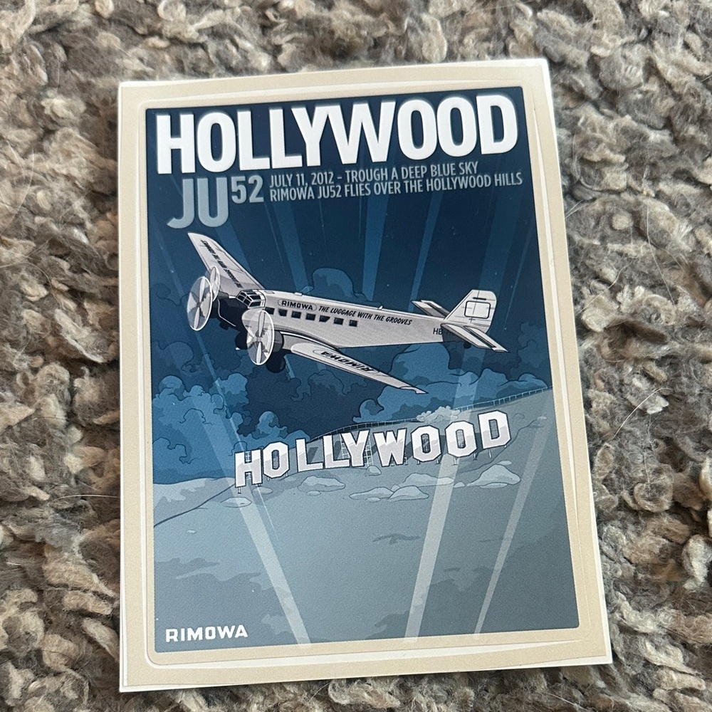 RIMOWA Hollywood JU52 Poster - Blue and White